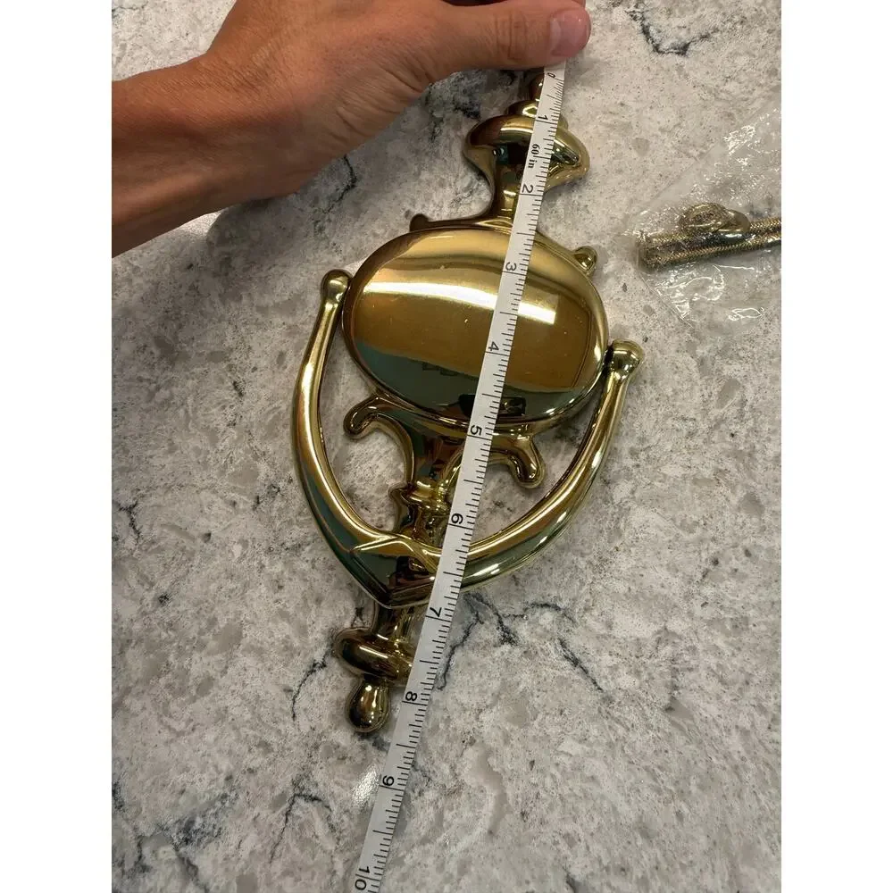 Baldwin Imperial Style Door Knocker Crafted from Polished Solid Brass